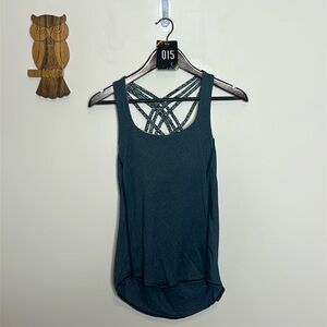 Lululemon Wild Tank Heathered Alberta Lake / Pebble Print Parfait Pink top